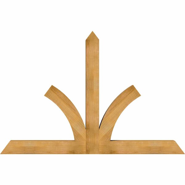 Ekena Millwork Richland Rough Sawn Timber Gable Bracket, Western Red Cedar, 84"W x 56"H x 6"D x 6"F, 16/12 Pitch GBW084X56X0606RIC00RWR - main